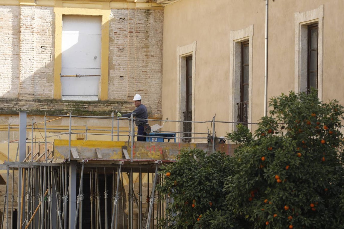 Las obras del Palacio Episcopal de Córdoba, en imágenes