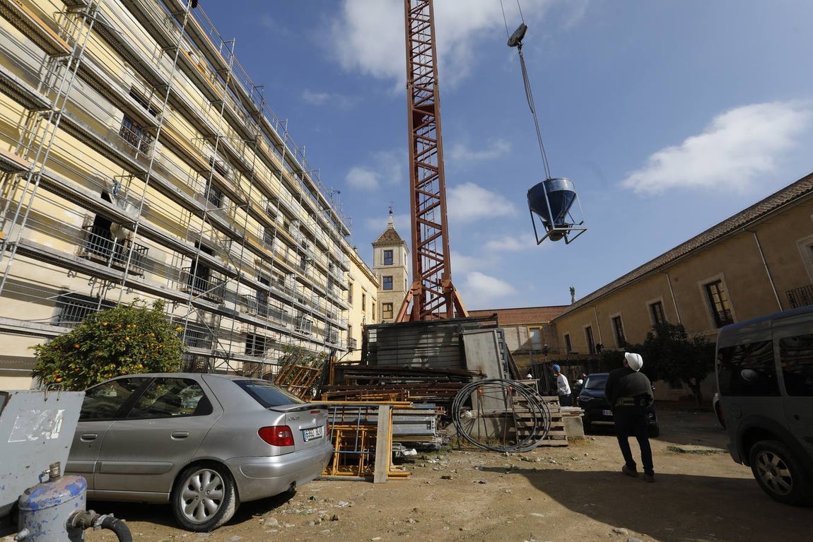 Las obras del Palacio Episcopal de Córdoba, en imágenes