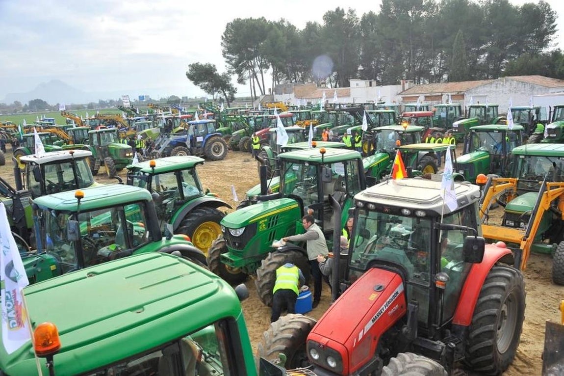 Las reivindicaciones de los agricultores en Málaga, en imágenes