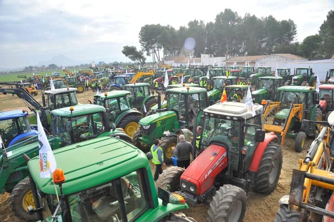 Las reivindicaciones de los agricultores en Málaga, en imágenes