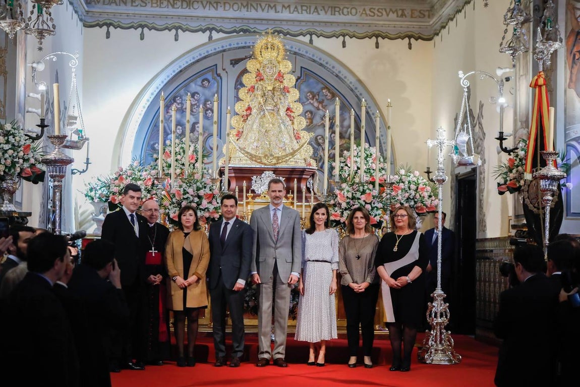 Los Reyes, con la Virgen del Rocío en Almonte