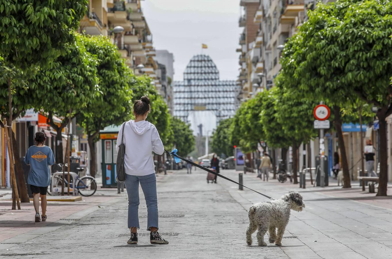 Coronavirus en Sevilla: en imágenes, el día a día en Los Remedios durante el estado de alarma