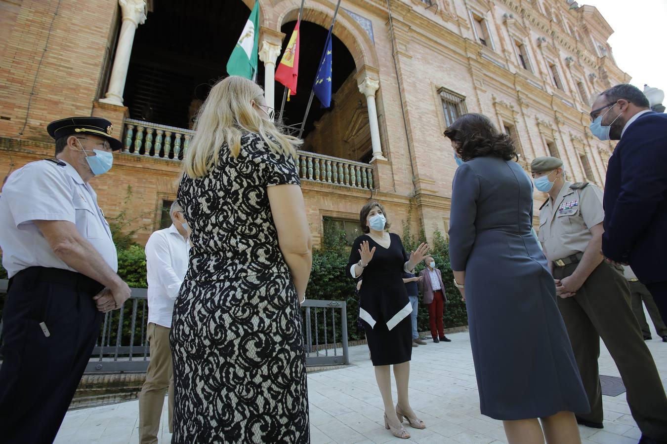 Fin del luto oficial | Minuto de silencio en Sevilla por las víctimas del Covid-19