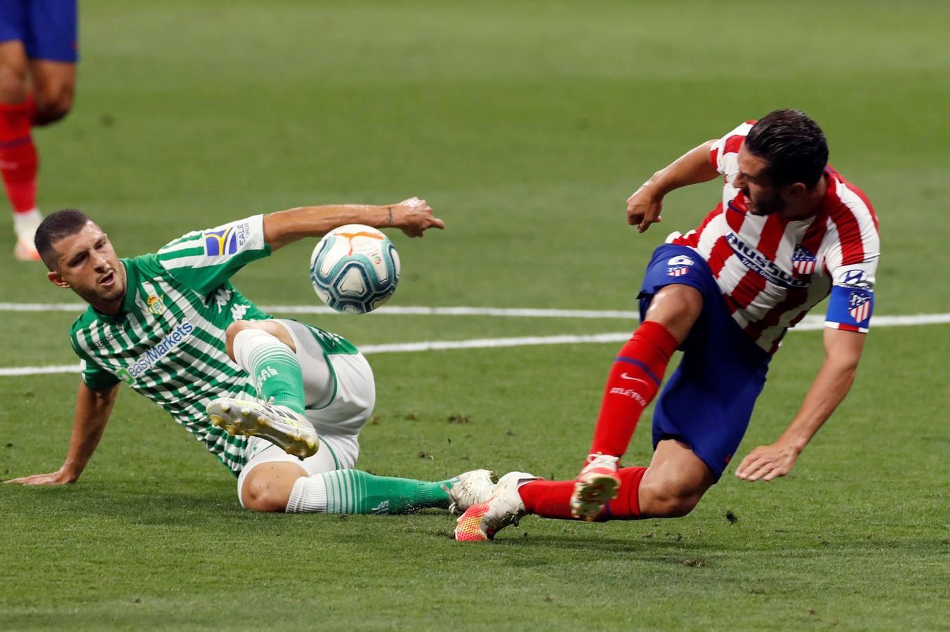 En imágenes, el encuentro entre el Atlético de Madrid y el Betis en el Wanda Metropolitano