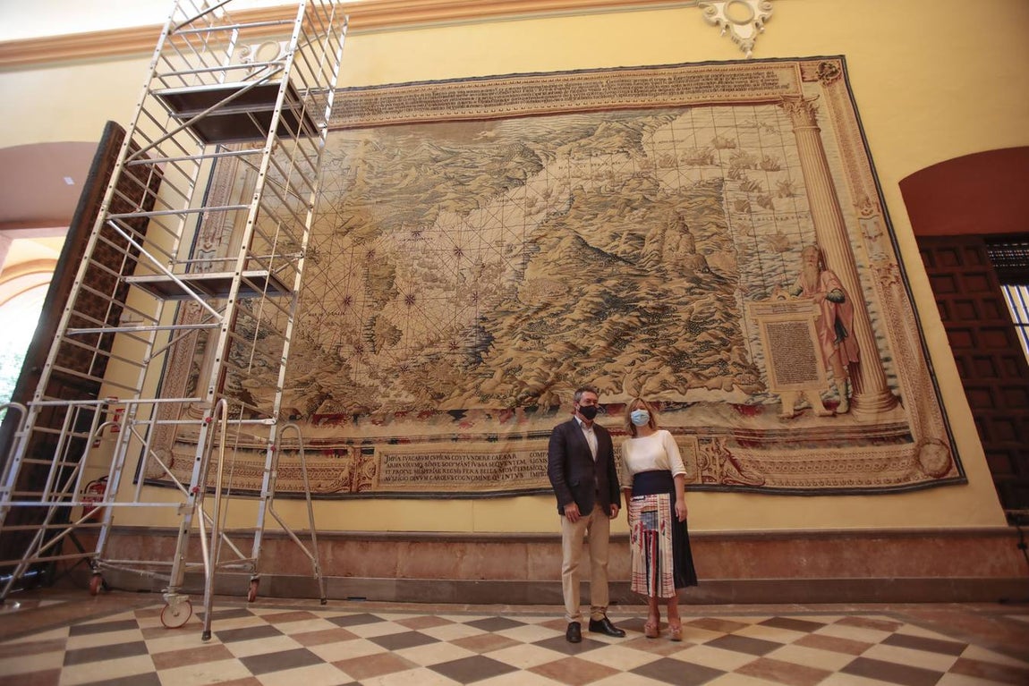 Vuelve a poder visitarse el Salón de los Tapices del Real Alcázar de Sevilla