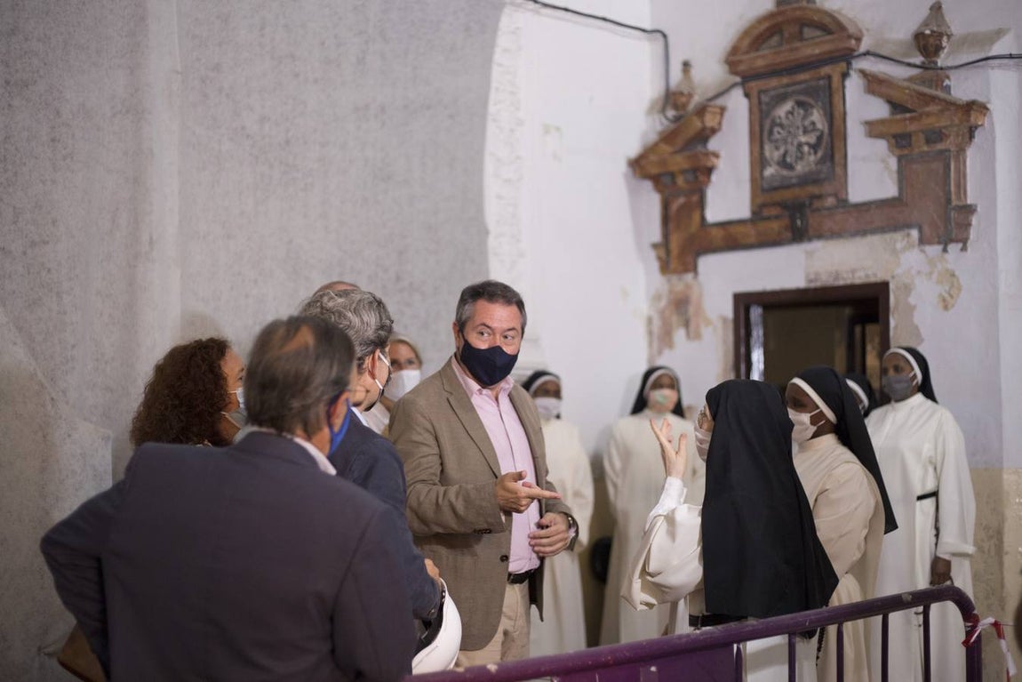 El estado de las obras de restauración de la iglesia del convento Madre de Dios