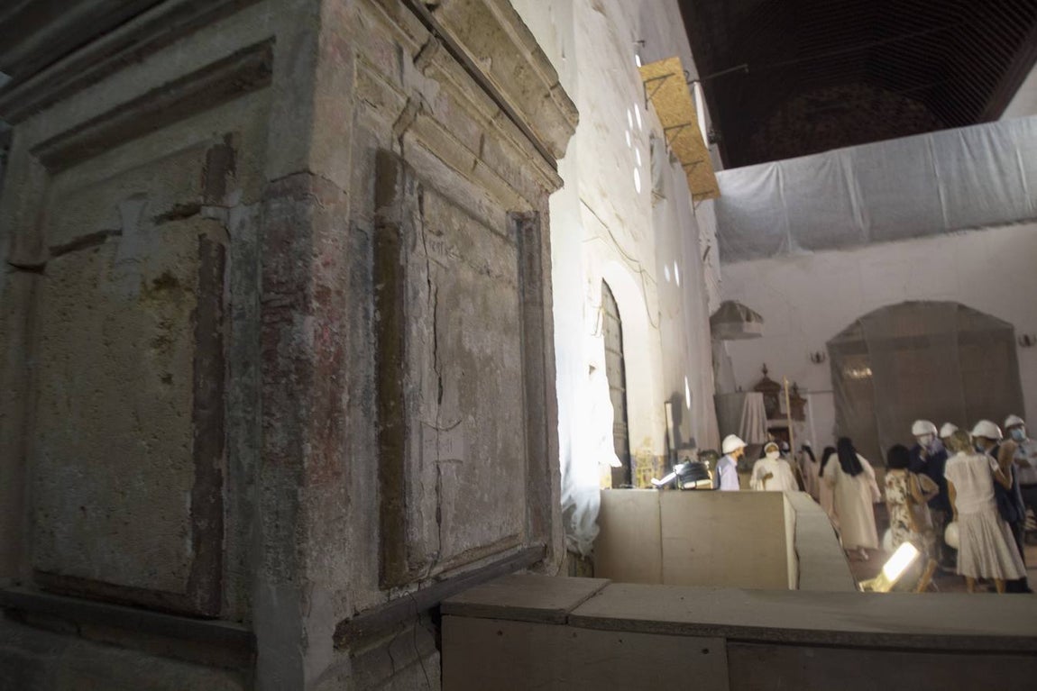 El estado de las obras de restauración de la iglesia del convento Madre de Dios
