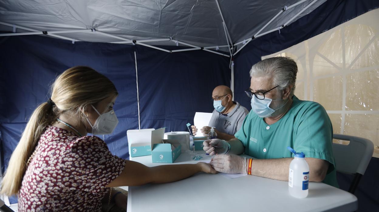En imágenes, los test en la Escuela de Magisterio «Sagrado Corazón» de Córdoba