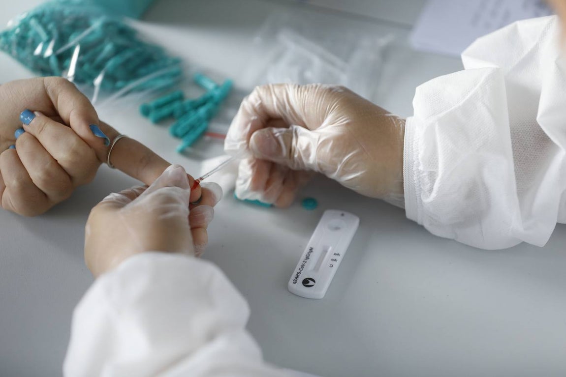 En imágenes, los test en la Escuela de Magisterio «Sagrado Corazón» de Córdoba