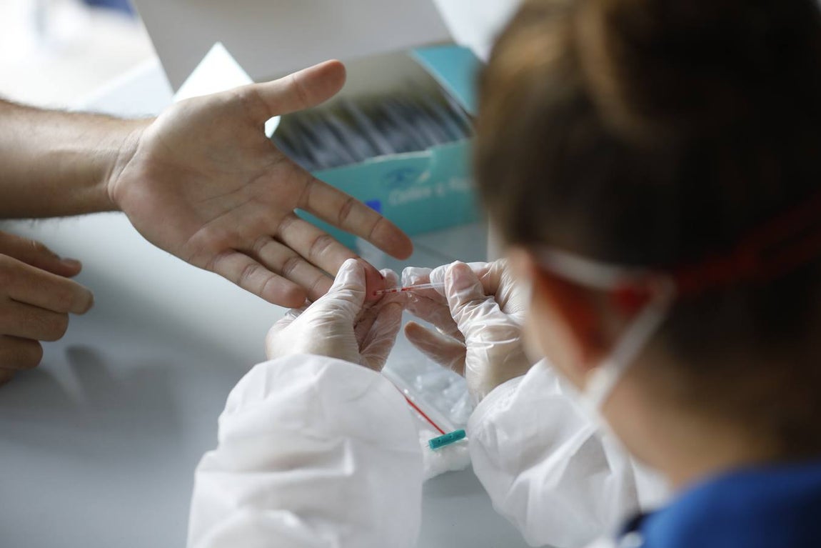 En imágenes, los test en la Escuela de Magisterio «Sagrado Corazón» de Córdoba