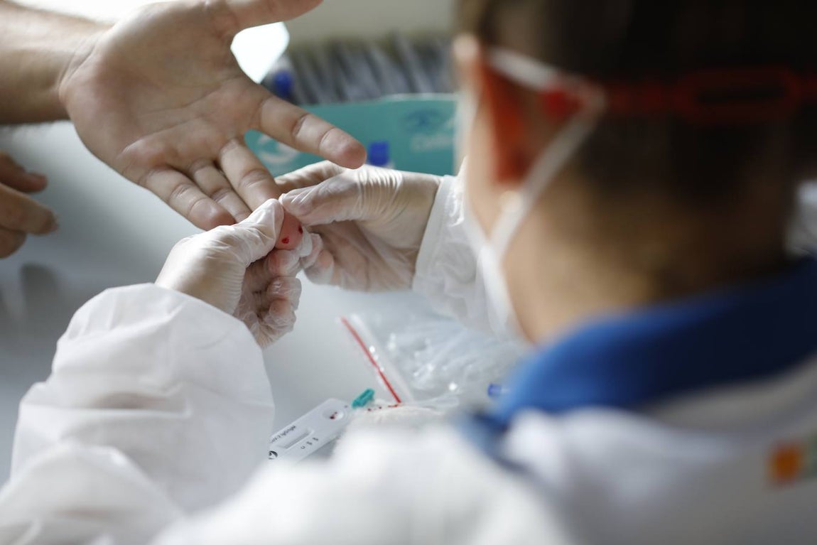 En imágenes, los test en la Escuela de Magisterio «Sagrado Corazón» de Córdoba