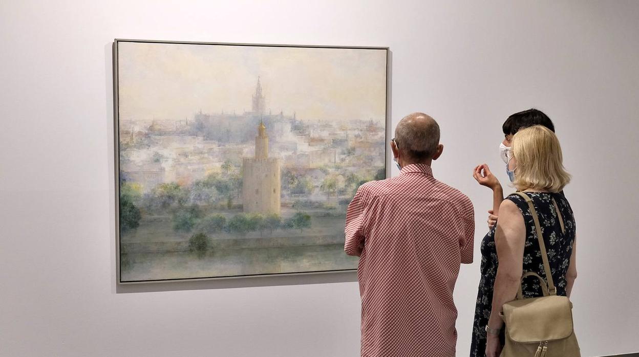 Inauguración de la exposición de Carmen Laffón en la Fundación Cajasol