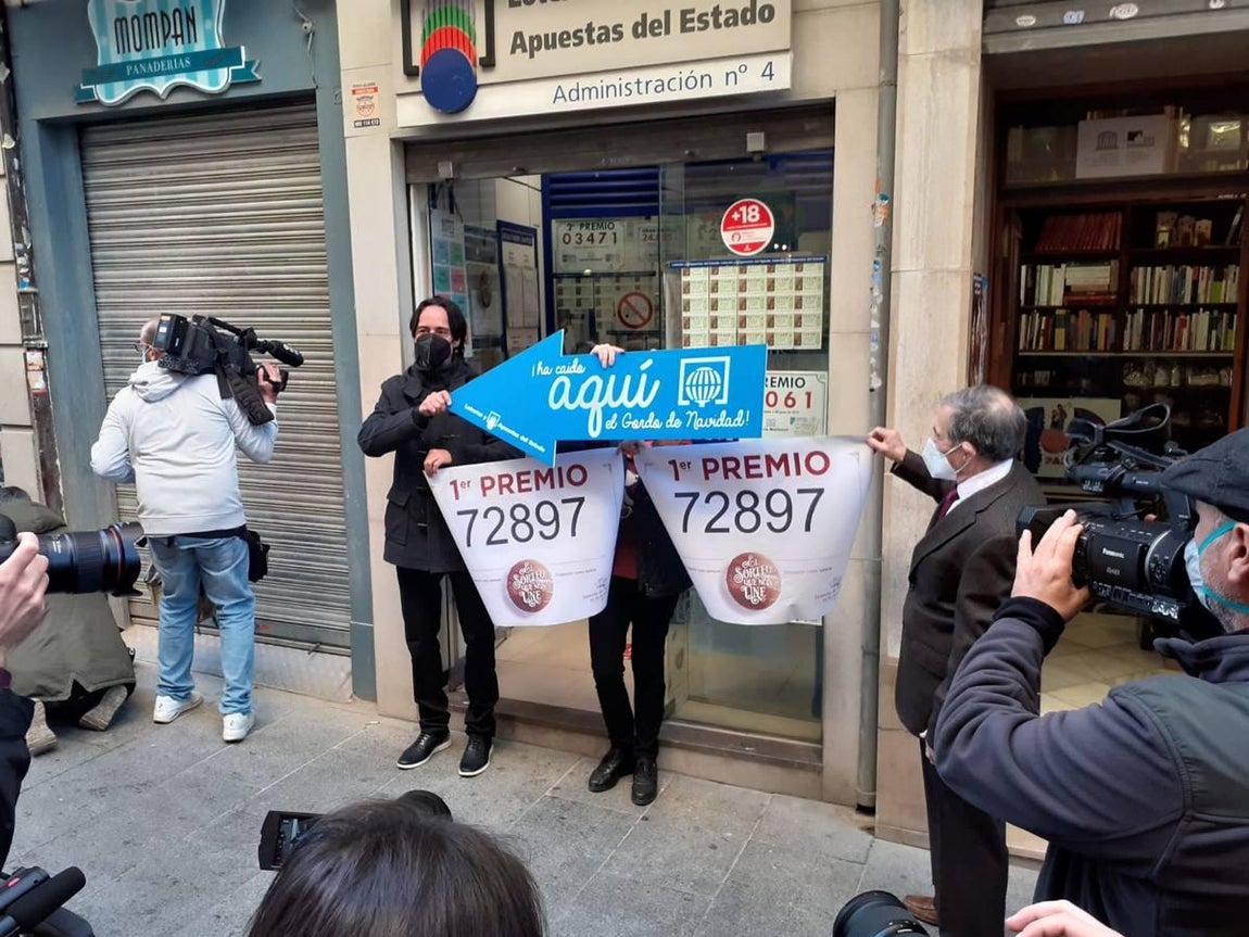 El Gordo de la Lotería de Navidad 2020 deja 180 millones en Granada