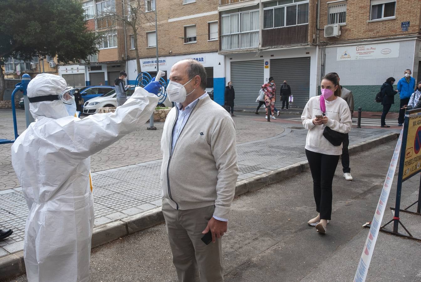 Cribado masivo en el barrio de La Luz de Málaga