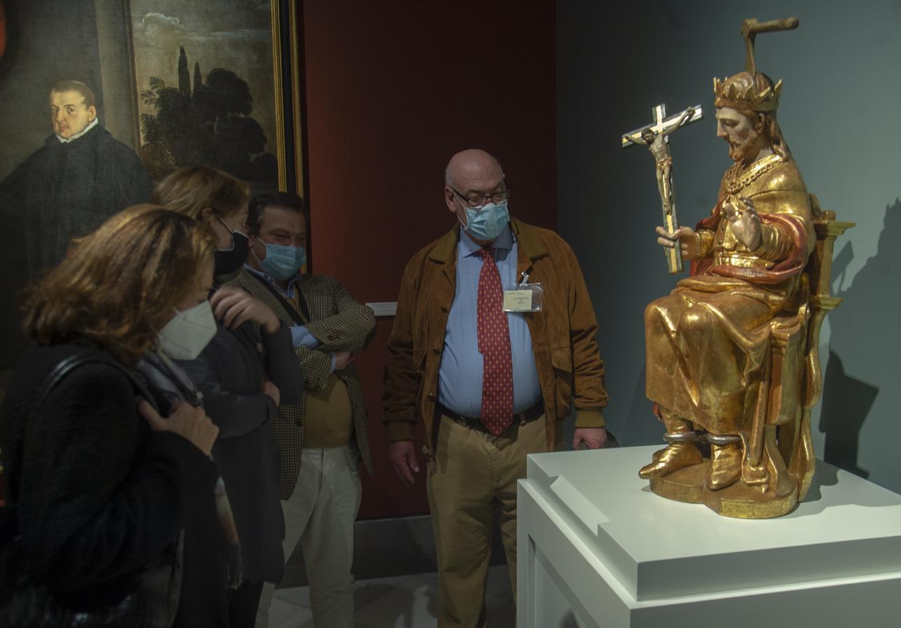 Las imágenes de la restauración de la talla de San Hermenegildo