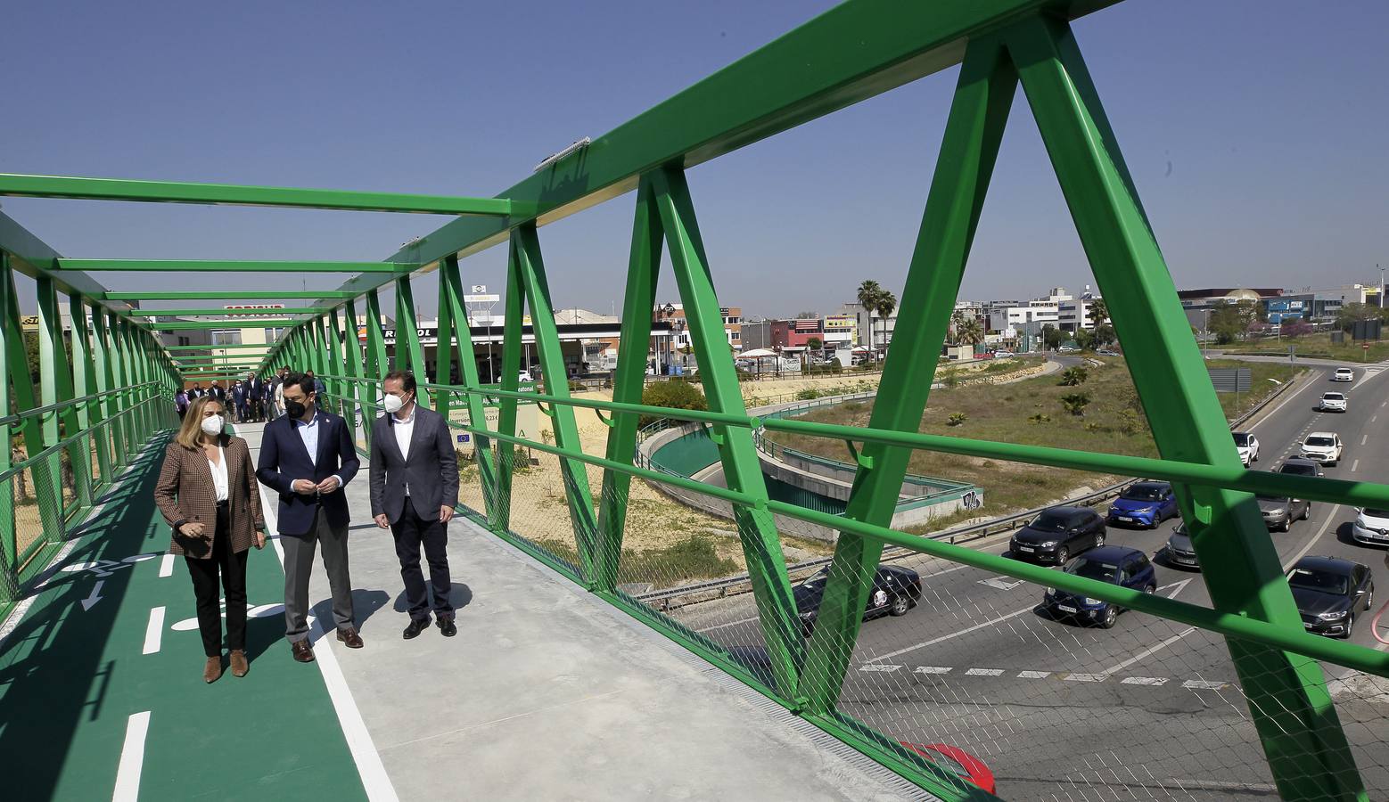 Inaugurada la pasarela ciclopeatonal del PISA a Ciudad Expo tras cuatro años bloqueada