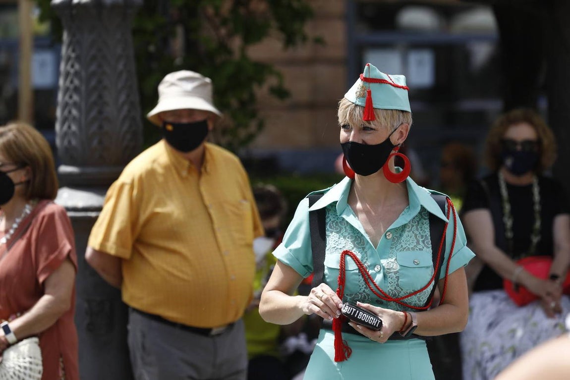 La concentración de mujeres de flamenca en Córdoba, en imágenes