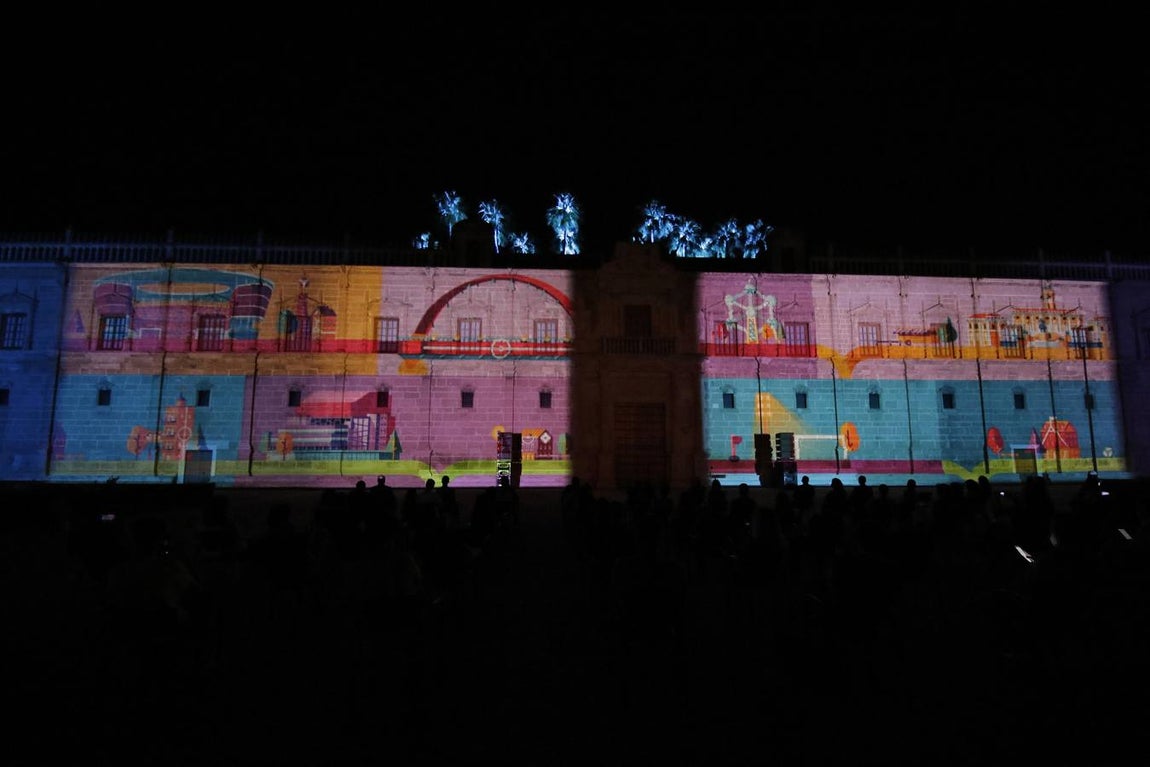 Eurocopa en Sevilla: espectáculo nocturno de luces de norte a sur de la ciudad