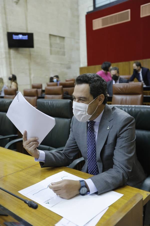 Pleno sobre el estado de la comunidad en el parlamento andaluz