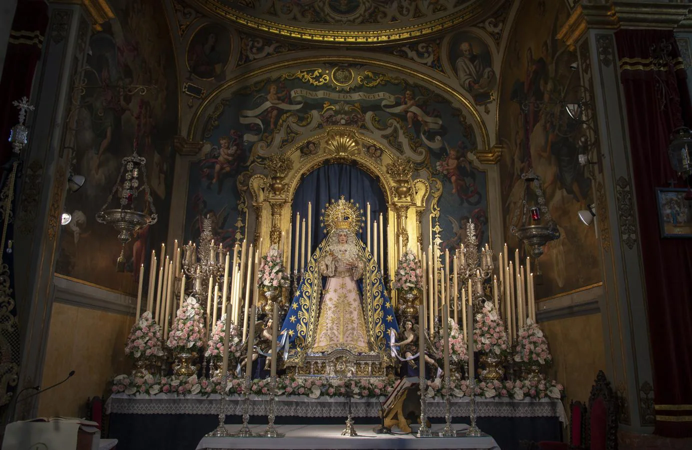 El altar de cultos de la Virgen de los Ángeles de los Negritos