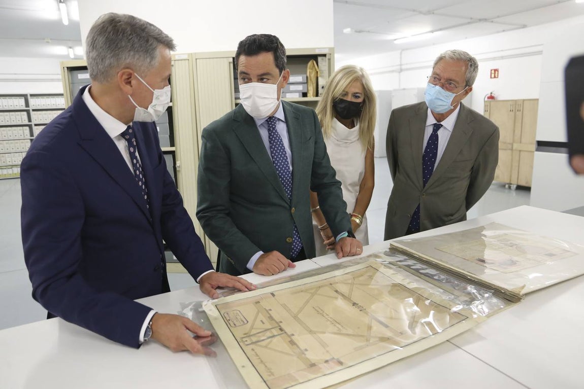 Inauguración del Archivo General de Andalucía en Sevilla