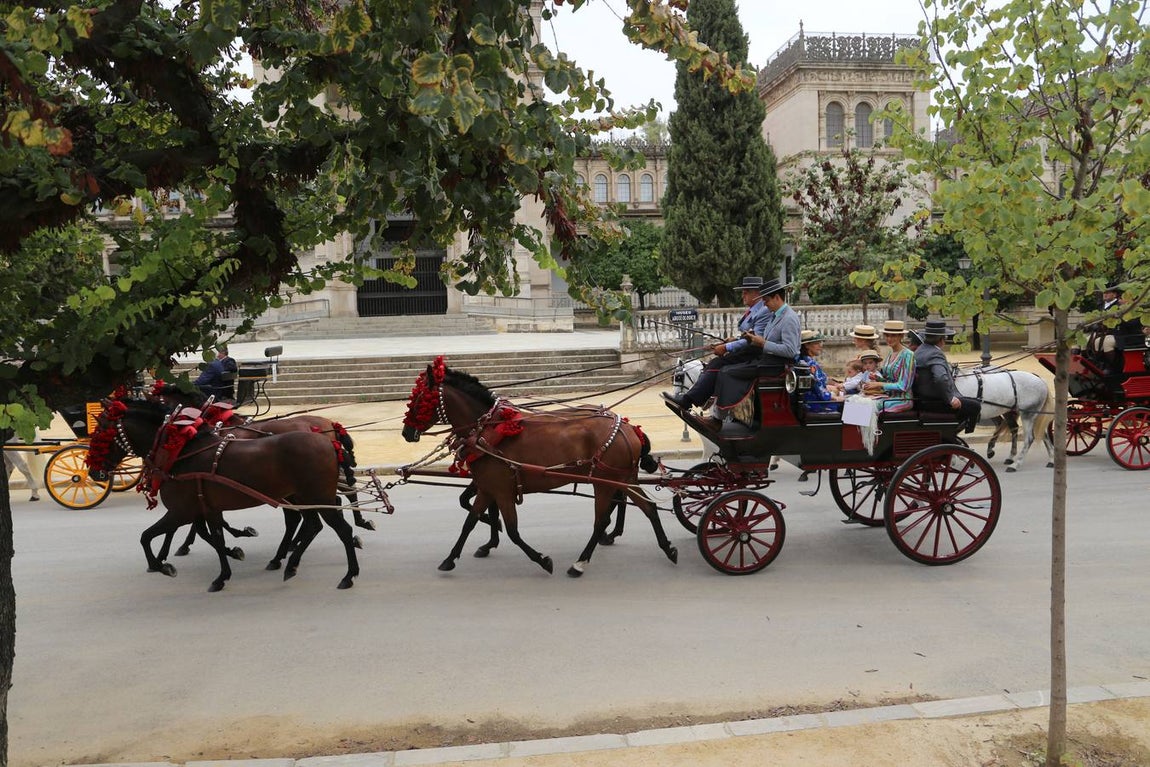 Paseo de carruajes por el Parque de María Luisa