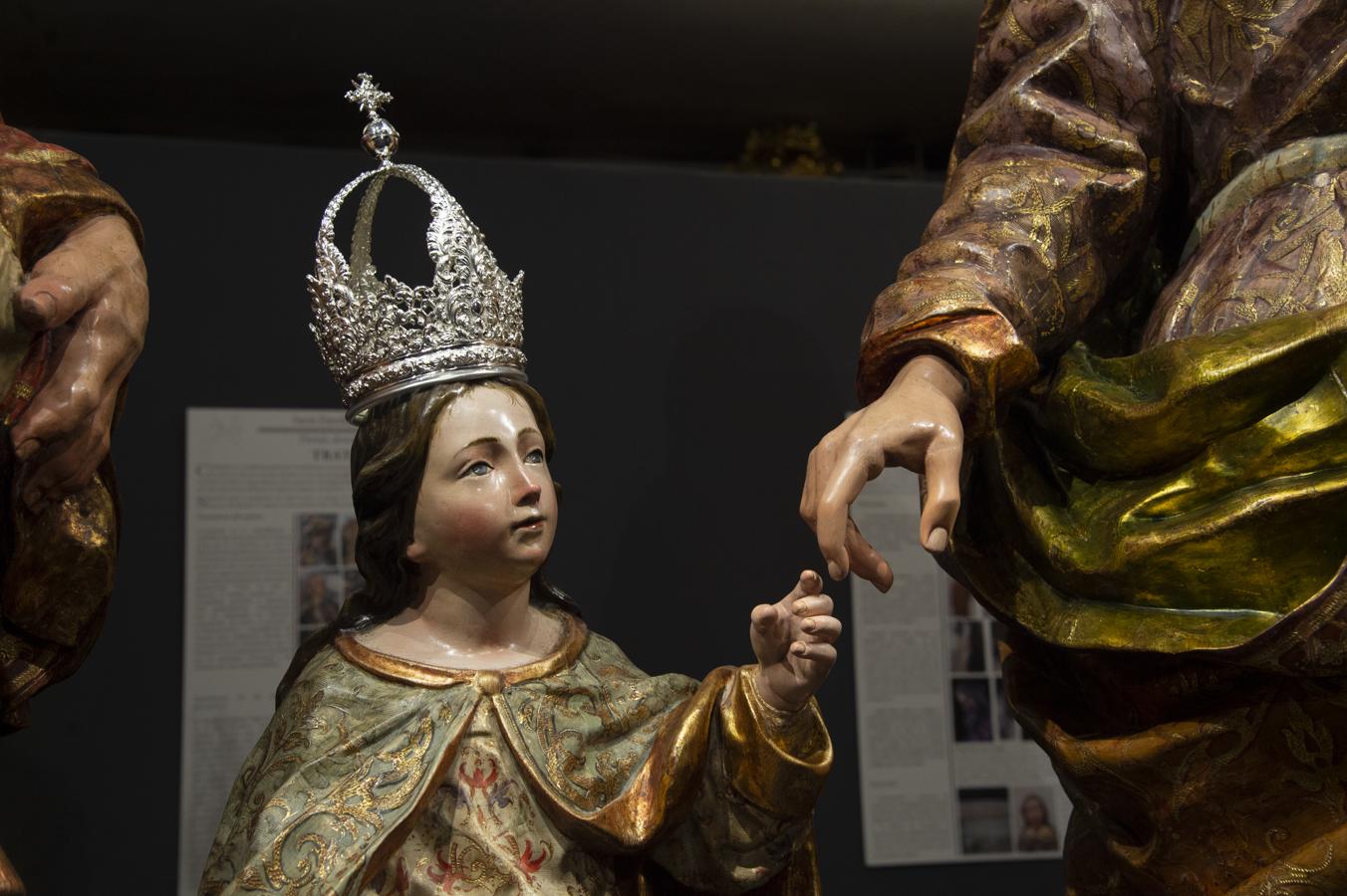 Imágenes de la restauración del misterio de la Sagrada Familia de la hermandad de la O