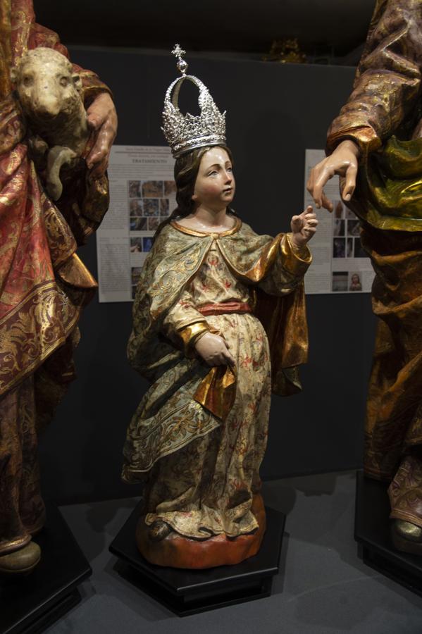 Imágenes de la restauración del misterio de la Sagrada Familia de la hermandad de la O