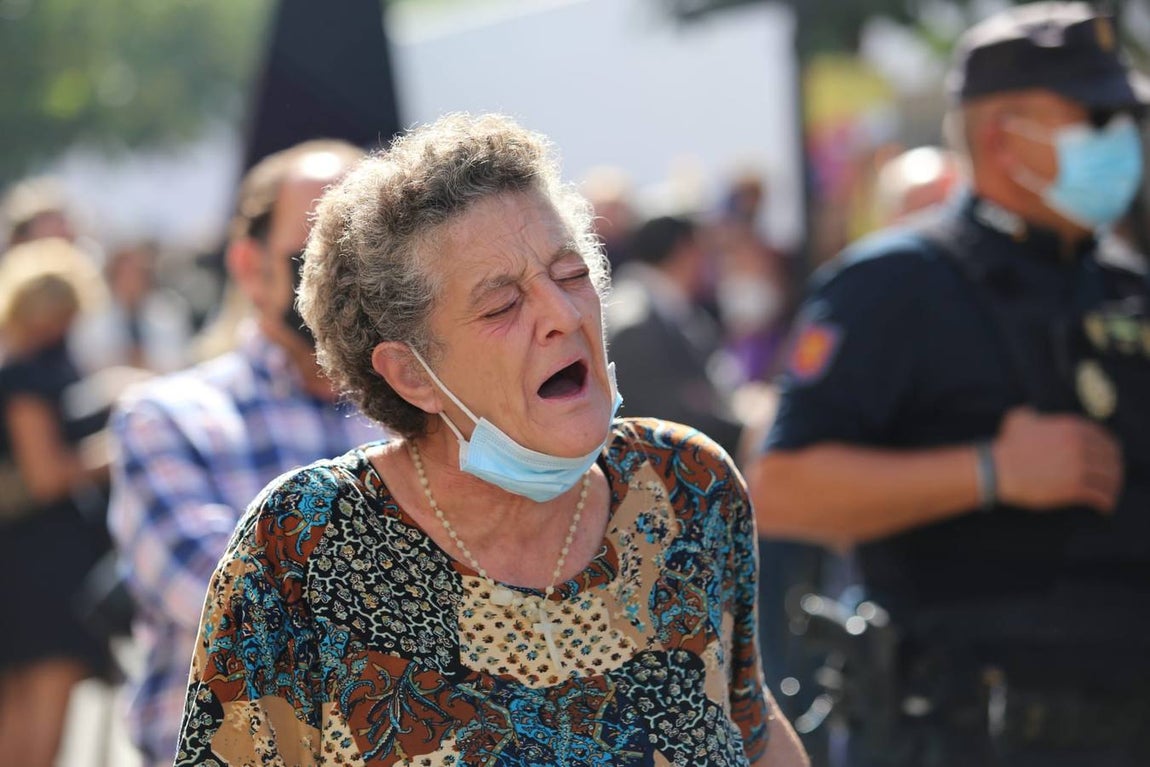 El Señor del Gran Poder, a su llegada a la parroquia de Nuestra Señora de la Candelaria