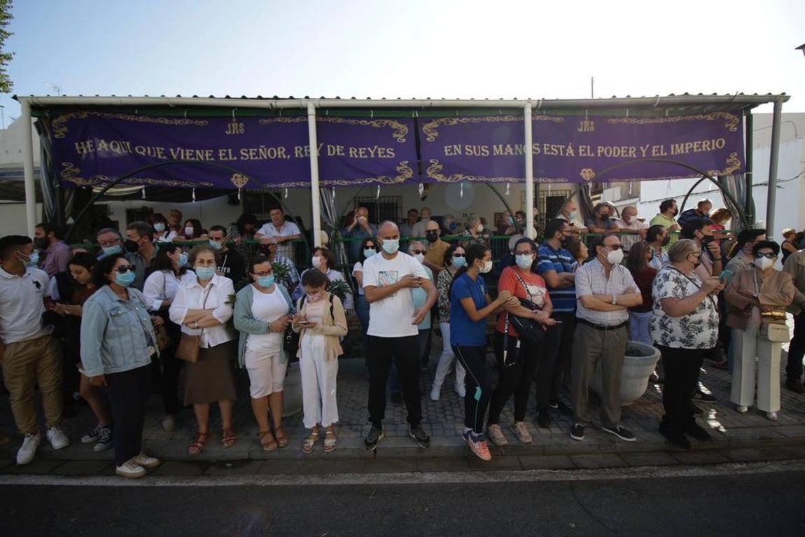 El Señor del Gran Poder por las calles del barrio de la Romería y Santa Aurelia