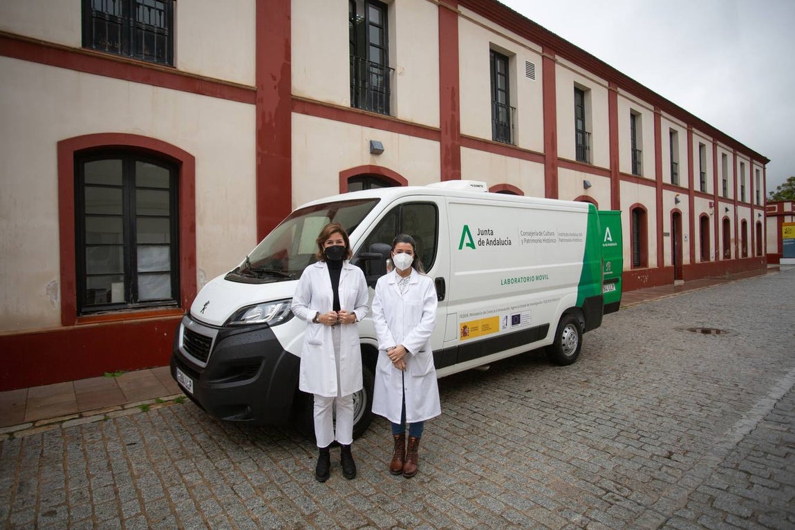 Nuevo laboratorio móvil del IAPH para diagnosticar y restaurar bajo demanda allí donde sea necesario. VANESSA GÓMEZ