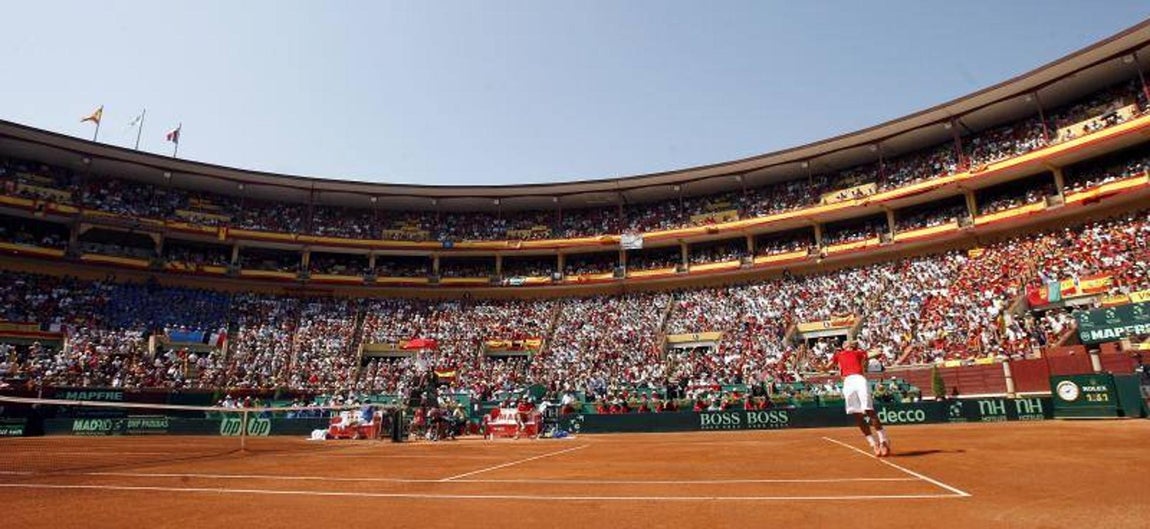 Rafa Nadal en la Copa Davis de 2011 en Córdoba, en imágenes