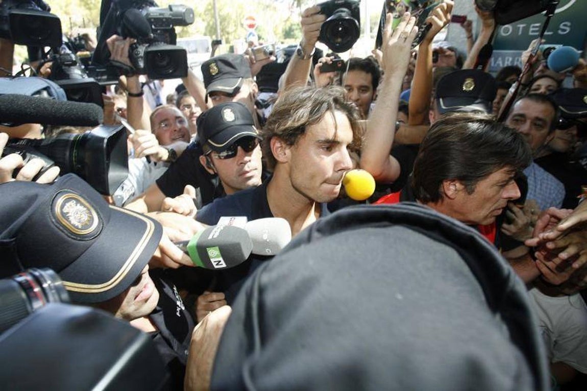 Rafa Nadal en la Copa Davis de 2011 en Córdoba, en imágenes