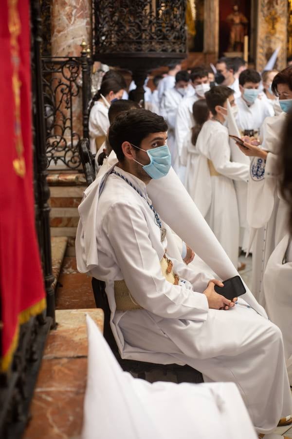 La hermandad de la Candelaria suspende su estación de penitencia en este Martes Santo de 2022. VANESSA GÓMEZ