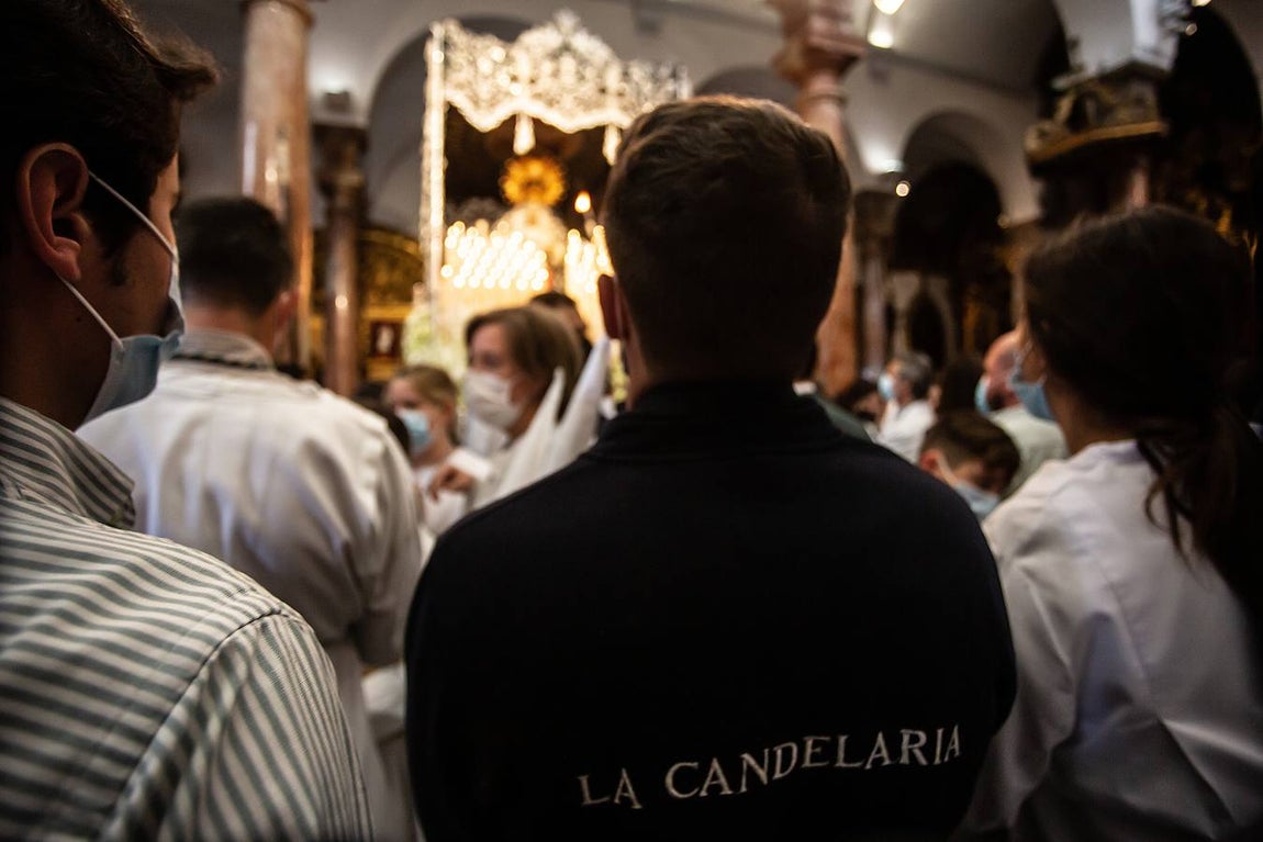 La hermandad de la Candelaria suspende su estación de penitencia en este Martes Santo de 2022. VANESSA GÓMEZ