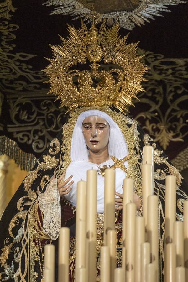 La hermandad del Cerro del Águila suspende su estación de penitencia en este Martes Santo de 2022. MANUEL GÓMEZ