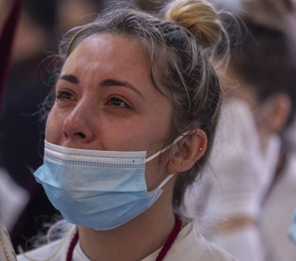 La hermandad del Cerro del Águila suspende su estación de penitencia en este Martes Santo de 2022. MANUEL GÓMEZ