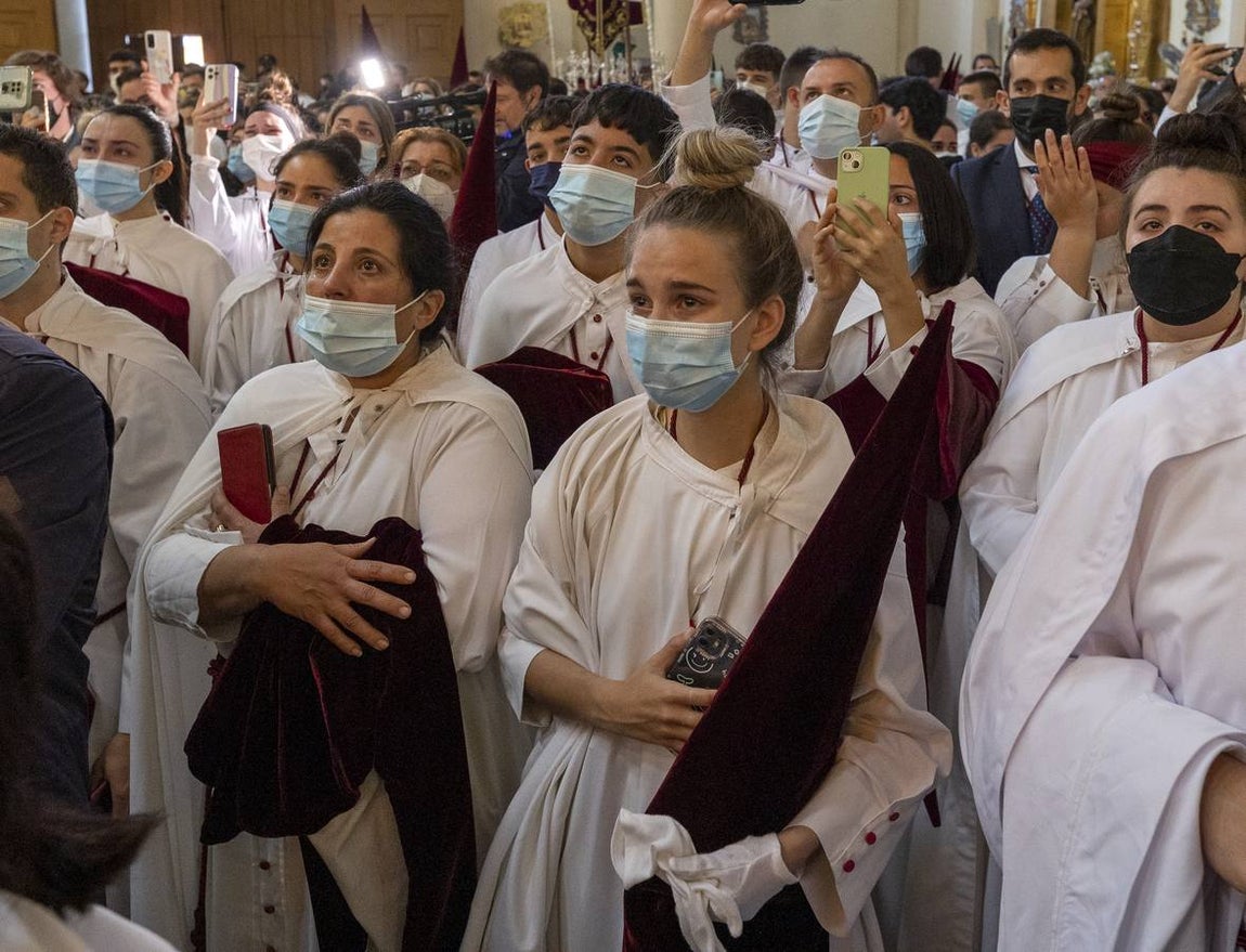 La hermandad del Cerro del Águila suspende su estación de penitencia en este Martes Santo de 2022. MANUEL GÓMEZ