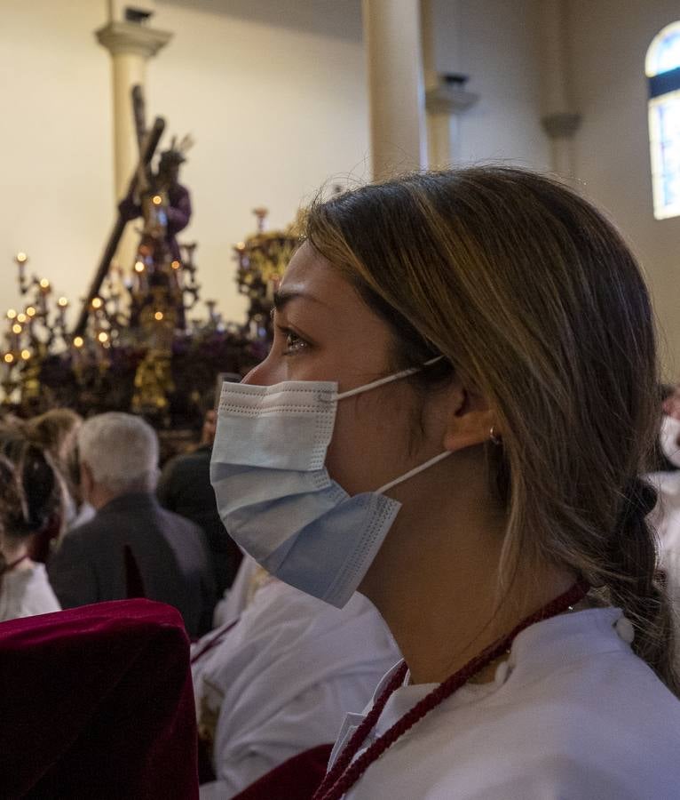 La hermandad del Cerro del Águila suspende su estación de penitencia en este Martes Santo de 2022. MANUEL GÓMEZ