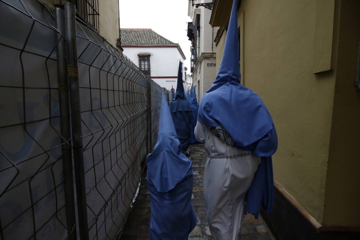La hermandad de San Esteban suspende su estación de penitencia en el Martes Santo de 2022. JUAN FLORES