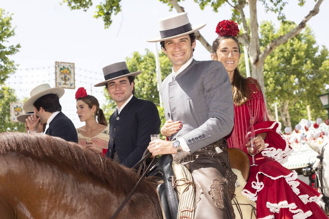 Santiago Domecq, Carlos Domecq y Teresa Morenés. ROCÍO RUZ