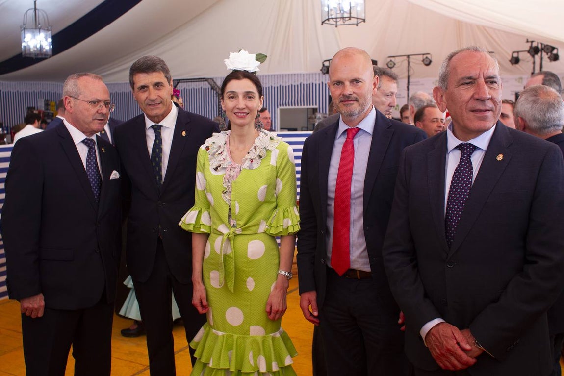 Recepción en la caseta de la Policía Nacional. MANUEL GÓMEZ