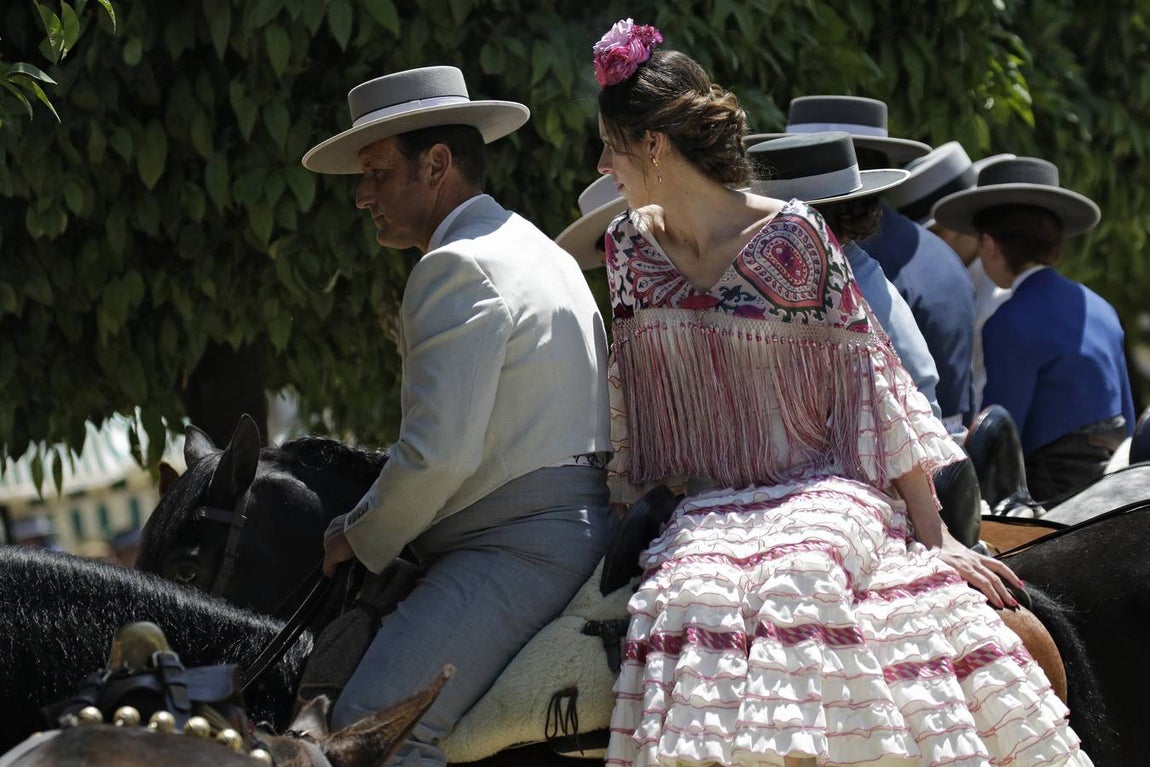 Ambiente durante el jueves en la Feria de Sevilla 2022. JUAN FLORES