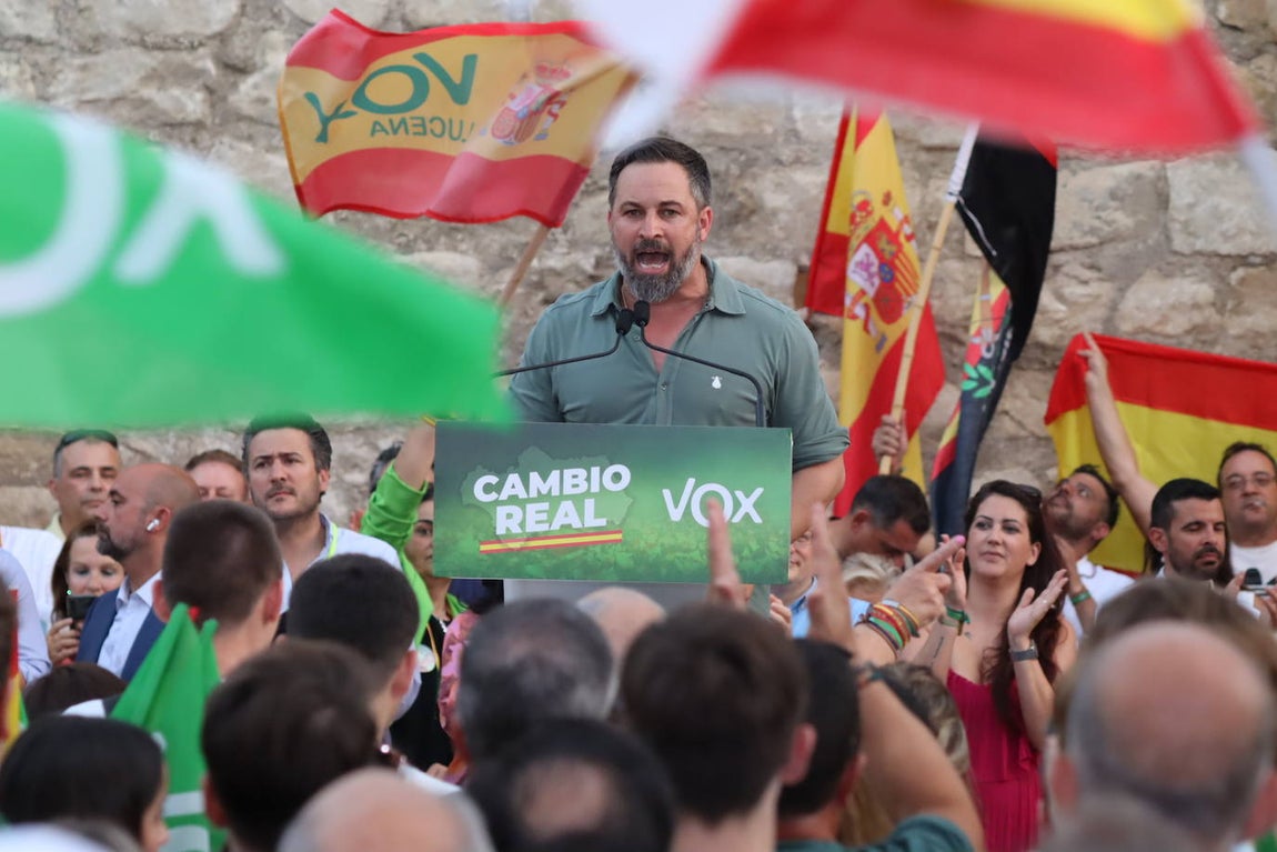 El mitin de Vox en Lucena, en imágenes