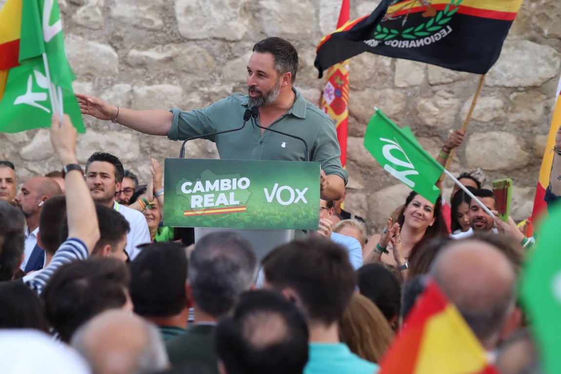 El mitin de Vox en Lucena, en imágenes