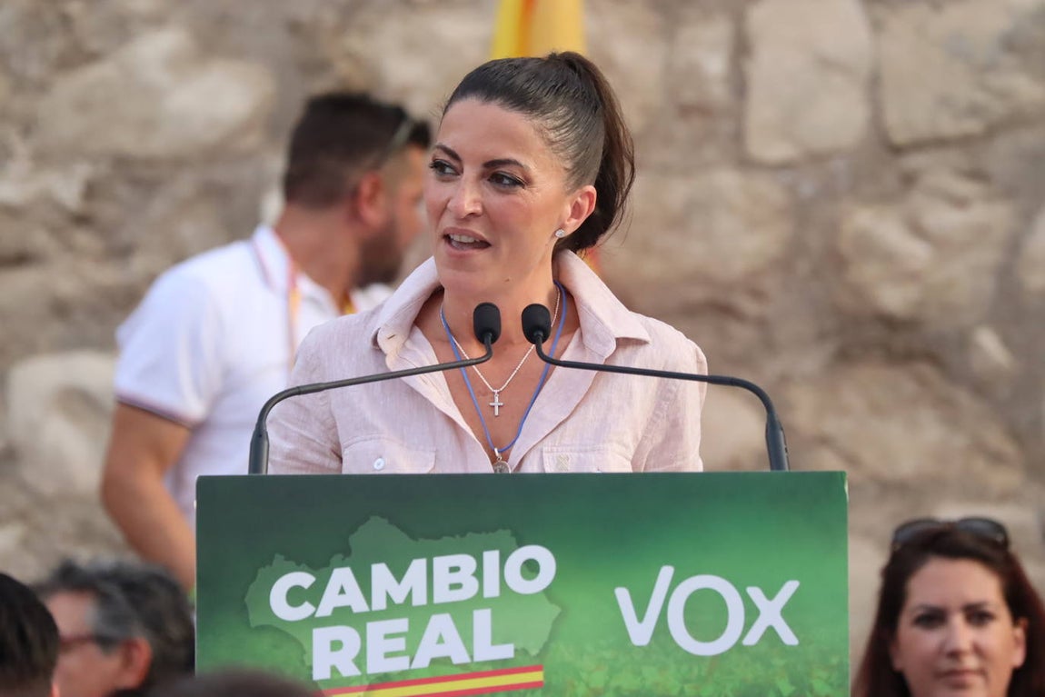 El mitin de Vox en Lucena, en imágenes