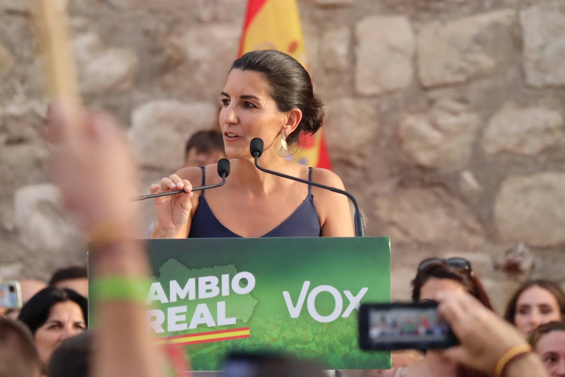 El mitin de Vox en Lucena, en imágenes