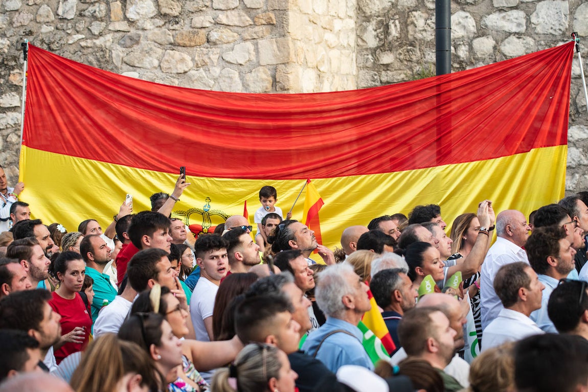 El mitin de Vox en Lucena, en imágenes