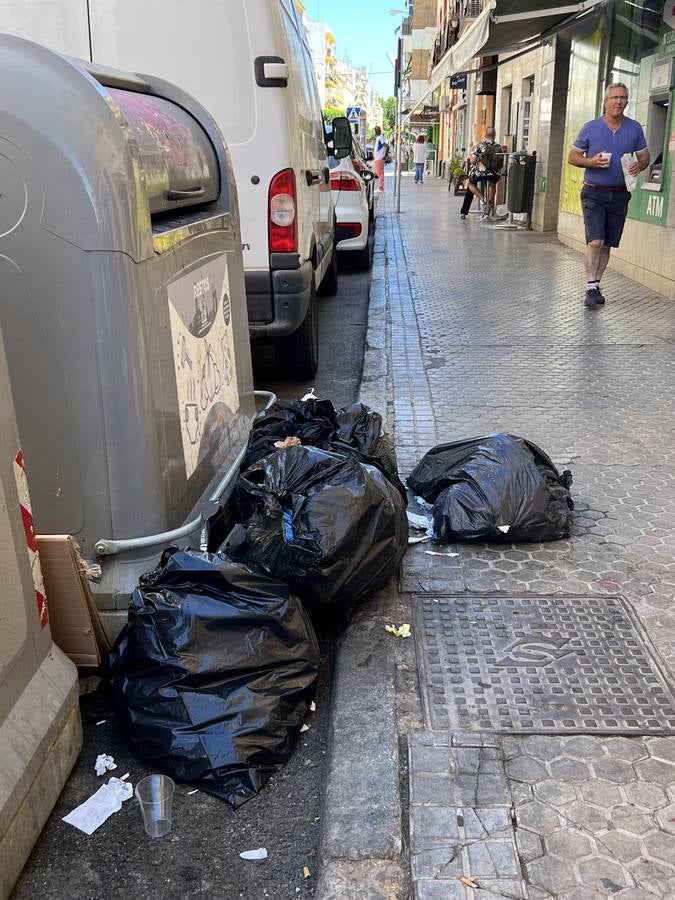 La suciedad inunda las calles de Sevilla