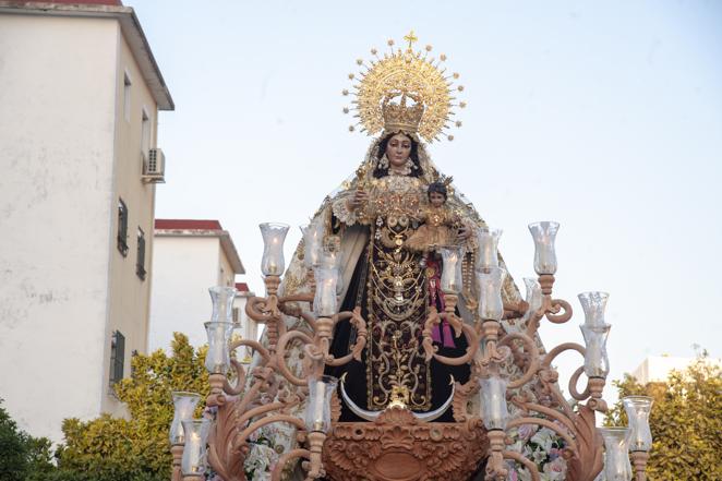 Horario e Itinerario Procesión Virgen del Carmen de San Leandro. Sevilla 13 de Julio del 2024